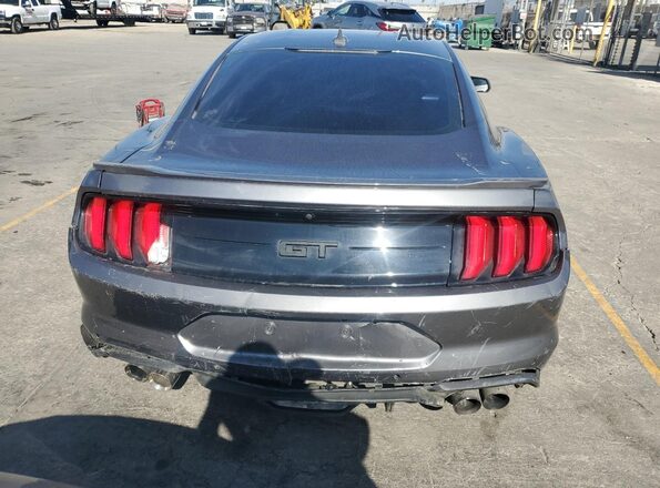 1FA6P8CF2M5156348 2021 FORD MUSTANG Gray Vista interior delantera