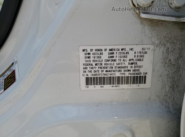 19UDE2F37HA014615 2017 ACURA ILX White 