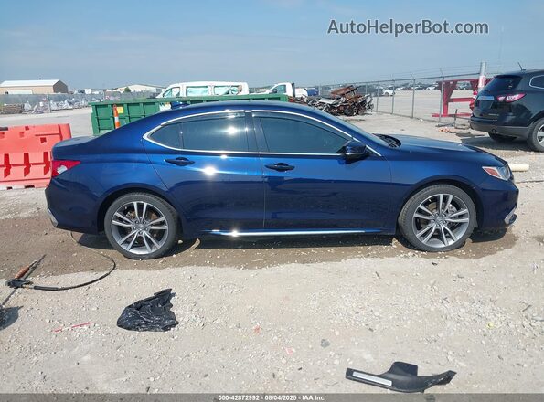 19UUB2F42LA004486 2020 ACURA TLX Синий Вид задней части салона