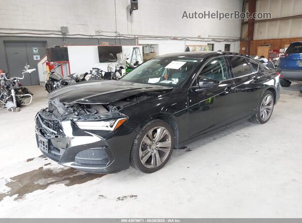 19UUB5F45MA001052 2021 ACURA TLX Black Vista tres cuartos delantera izquierda
