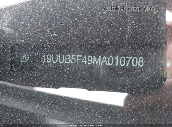 19UUB5F49MA010708 2021 ACURA TLX White 