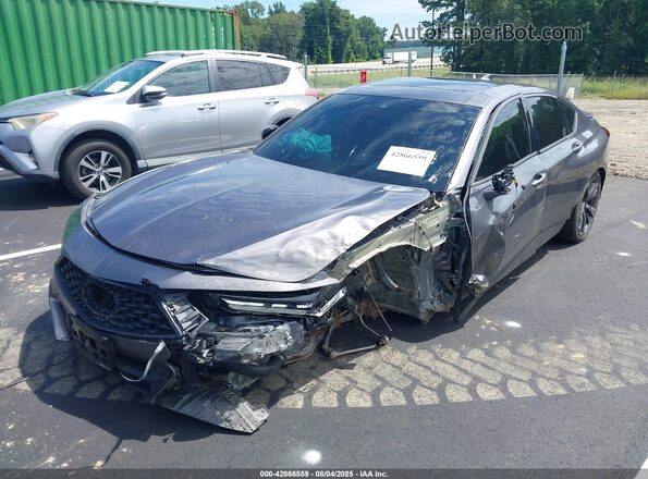 19UUB5F50NA000644 2022 ACURA TLX Gray 
