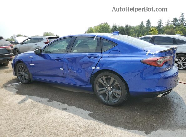 19UUB6F52MA802603 2021 ACURA TLX Blue Trasero izquierdo
