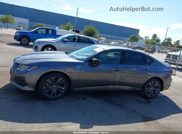 19UUB6F59NA001099 2022 ACURA TLX Gray Vista interior trasera