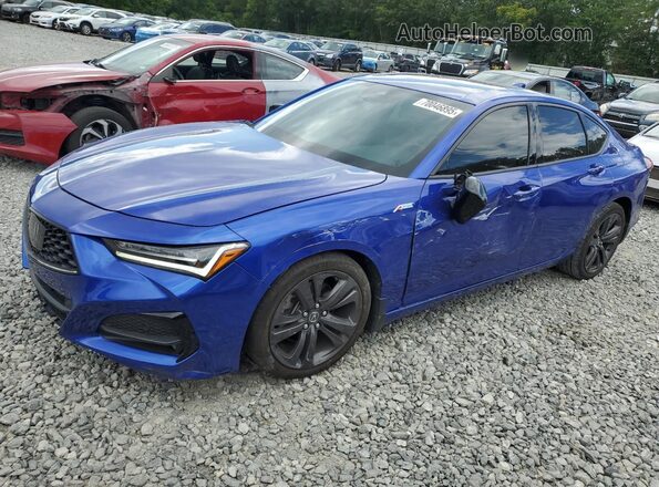 19UUB6F5XMA009226 2021 ACURA TLX Blue უკანა მარცხენა