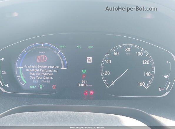 19XZE4F56ME006465 2021 HONDA INSIGHT Dark Blue Widok tylnych siedzeń