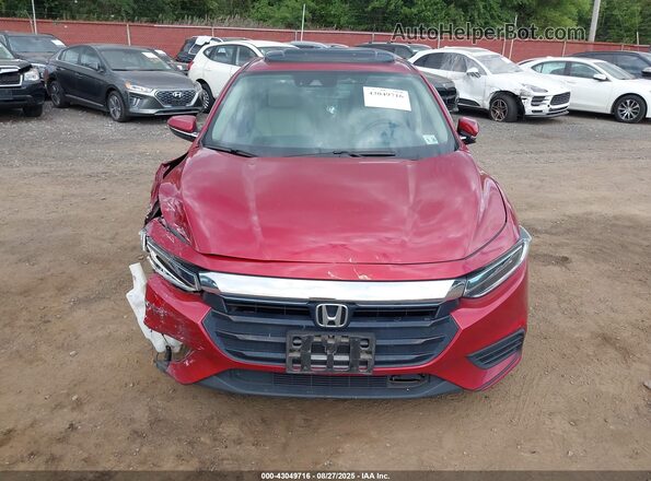 19XZE4F9XNE005646 2022 HONDA INSIGHT Red Widok deski rozdzielczej
