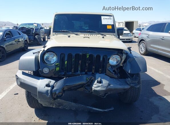 1C4BJWDG2HL638549 2017 JEEP WRANGLER UNLIMITED Tan Widok zestawu wskaźników