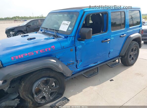 1C4HJXDG8PW518333 2023 JEEP WRANGLER Синий Вид спереди