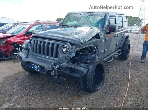 1C4HJXDN2LW114288 2020 JEEP WRANGLER UNLIMITED Серый Передняя левая четверть