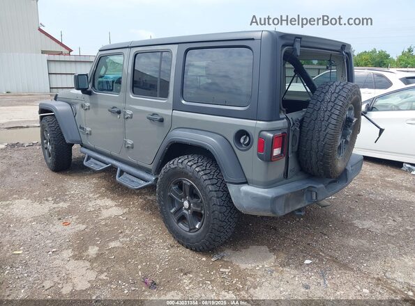 1C4HJXDN3MW815732 2021 JEEP WRANGLER UNLIMITED Gray Задня ліва чверть