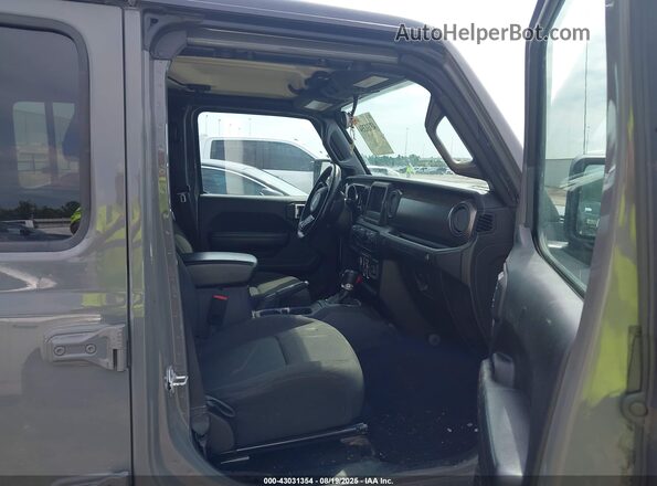 1C4HJXDN3MW815732 2021 JEEP WRANGLER UNLIMITED Gray Вид салону спереду
