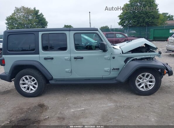 1C4HJXDN4PW633736 2023 JEEP WRANGLER Light Blue Widok wnętrza z tyłu