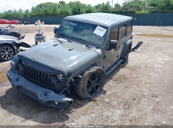 1C4HJXDN5MW545516 2021 JEEP WRANGLER UNLIMITED Gray Передня ліва чверть