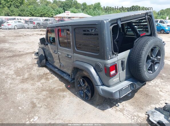 1C4HJXDN5MW545516 2021 JEEP WRANGLER UNLIMITED Gray Задня ліва чверть
