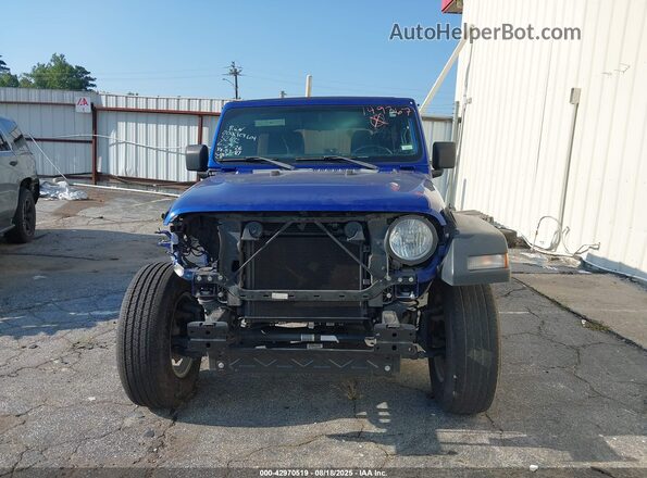 1C4HJXDN8LW149367 2020 JEEP WRANGLER UNLIMITED Blue Widok wnętrza z tyłu