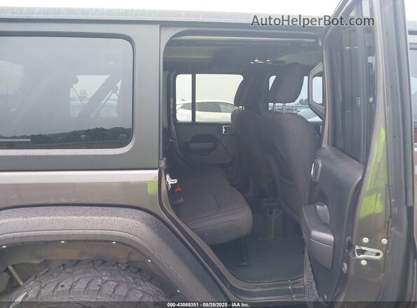 1C4HJXDNXNW167386 2022 JEEP WRANGLER UNLIMITED Gray Vista de la etiqueta del VIN