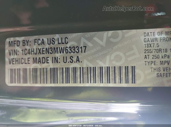 1C4HJXEN3MW633317 2021 JEEP WRANGLER UNLIMITED Green 