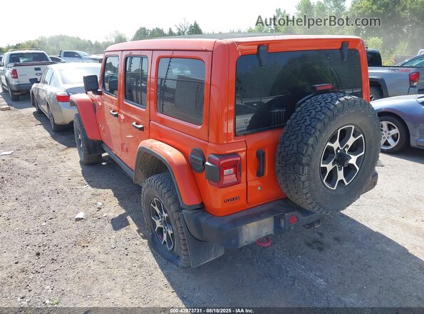 1C4HJXFN3LW176747 2020 JEEP WRANGLER UNLIMITED Orange Trasero izquierdo