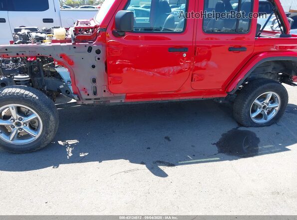 1C4JJXSJ7MW732872 2021 JEEP WRANGLER UNLIMITED Red Front view