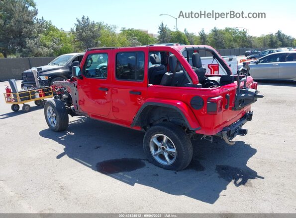 1C4JJXSJ7MW732872 2021 JEEP WRANGLER UNLIMITED Red Rear left