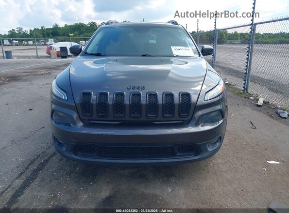 1C4PJLCX0JD524894 2018 JEEP CHEROKEE Gray Front view