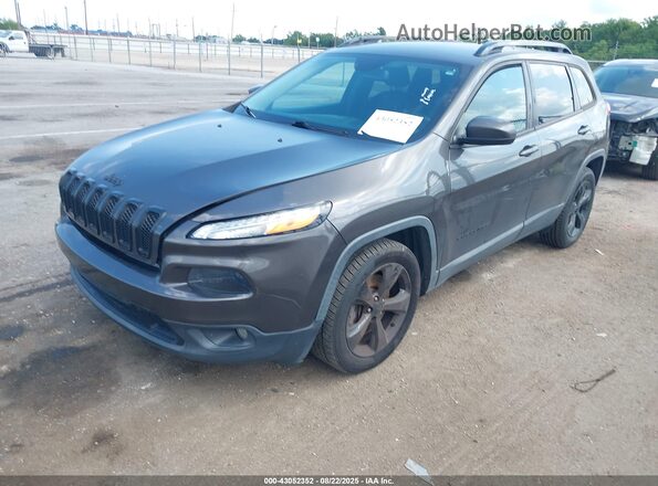 1C4PJLCX0JD524894 2018 JEEP CHEROKEE Gray Front left