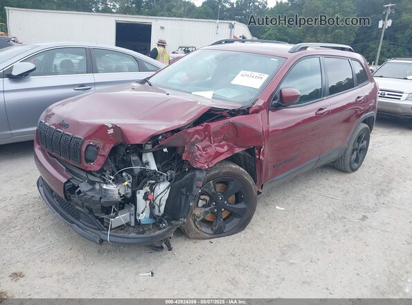 1C4PJLLB1MD208493 2021 JEEP CHEROKEE Red წინა მარცხენა ხედი სამი მეოთხედიდან