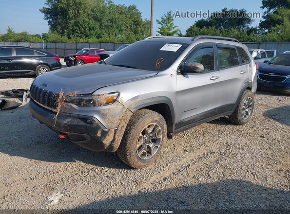 1C4PJMBX6MD236423 2021 JEEP CHEROKEE Silver Vista tres cuartos delantera izquierda