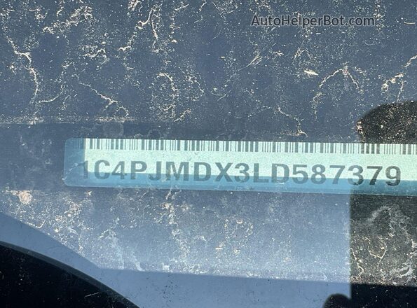 1C4PJMDX3LD587379 2020 JEEP CHEROKEE  
