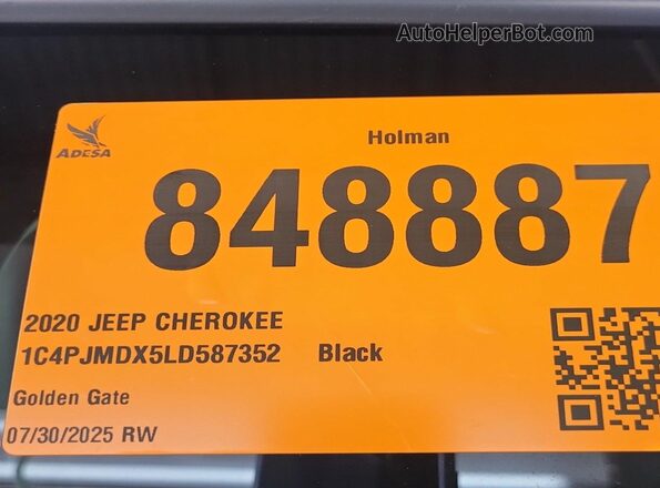 1C4PJMDX5LD587352 2020 JEEP CHEROKEE  