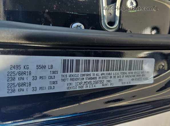 1C4PJMDX5LD587352 2020 JEEP CHEROKEE  