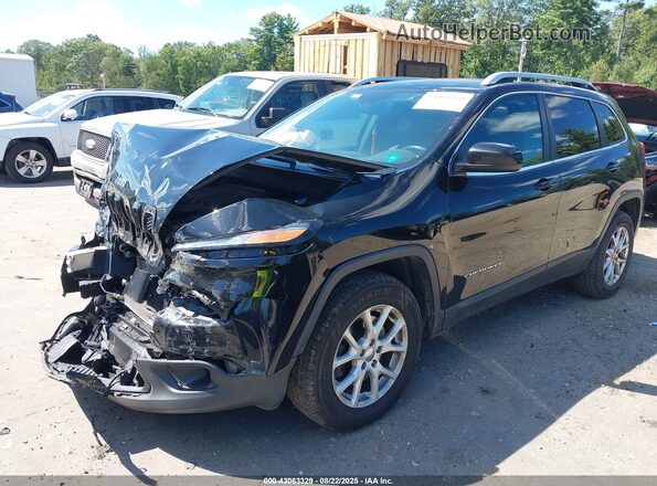 1C4PJMLB9JD502810 2018 JEEP CHEROKEE Black Առջևի ձախ երեք քառորդ տեսարան