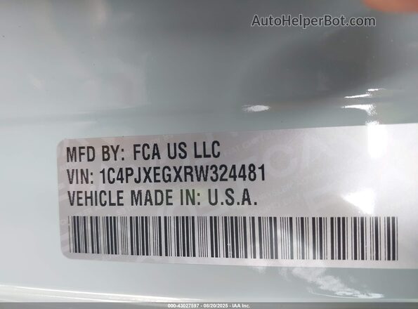 1C4PJXEGXRW324481 2024 JEEP WRANGLER Light Blue Engine compartment view