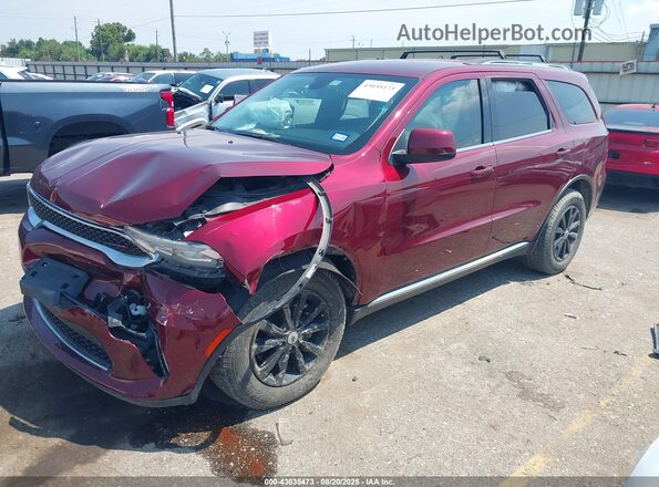 1C4RDHAG9MC878357 2021 DODGE DURANGO Burgundy Przód lewy