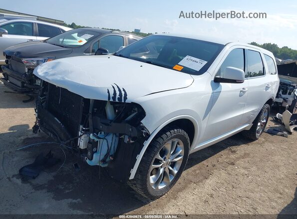 1C4RDJDG1LC286100 2020 DODGE DURANGO White Առջևի ձախ երեք քառորդ տեսարան