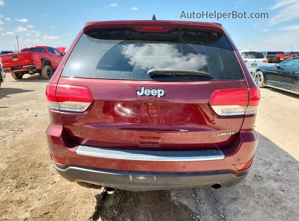 1C4RJEBG9JC216568 2018 JEEP GRAND Maroon Rear view