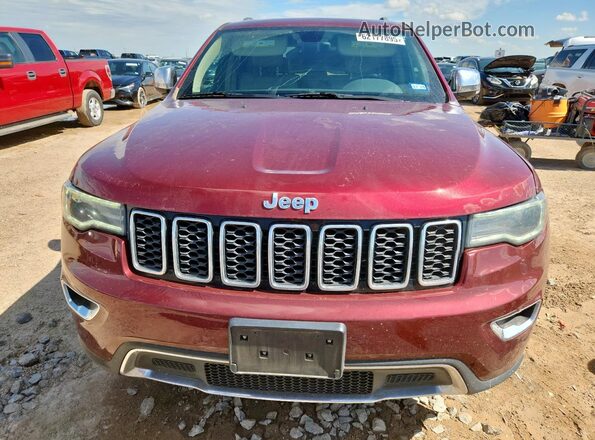 1C4RJEBG9JC216568 2018 JEEP GRAND Maroon Front view