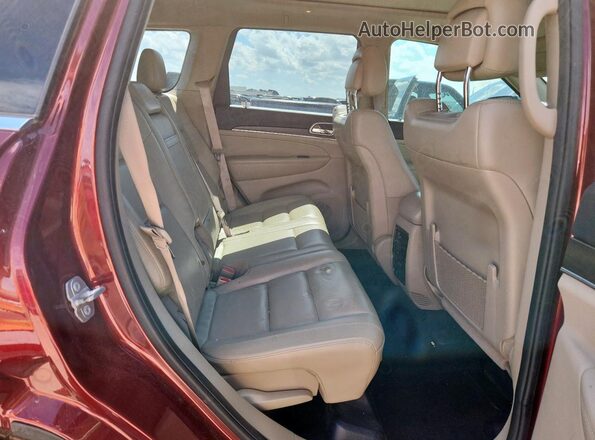1C4RJEBG9JC216568 2018 JEEP GRAND Maroon Rear seats view