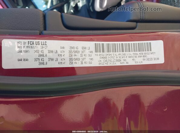 1C4RJFAG1JC190684 2018 JEEP GRAND CHEROKEE Red 