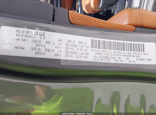 1C4RJFN96LC141821 2020 JEEP GRAND CHEROKEE Gray Вид підкапотного простору