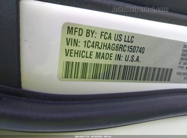 1C4RJHAG6RC150740 2024 JEEP GRAND CHEROKEE White 