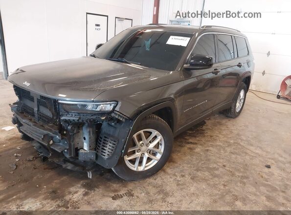 1C4RJKAG7M8172402 2021 JEEP GRAND CHEROKEE L Серый Передняя левая четверть