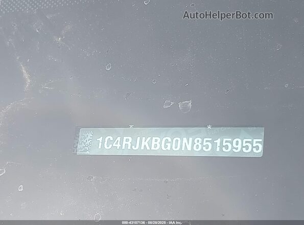 1C4RJKBG0N8515955 2022 JEEP GRAND CHEROKEE Gray ძრავის განყოფილების ხედი