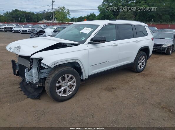 1C4RJKBG1M8135697 2021 JEEP GRAND CHEROKEE L White Передня ліва чверть