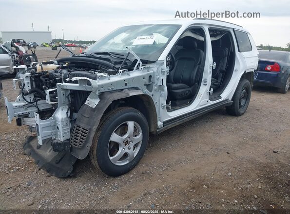 1C4RJKBG5M8206710 2021 JEEP GRAND CHEROKEE L White Vista tres cuartos delantera izquierda