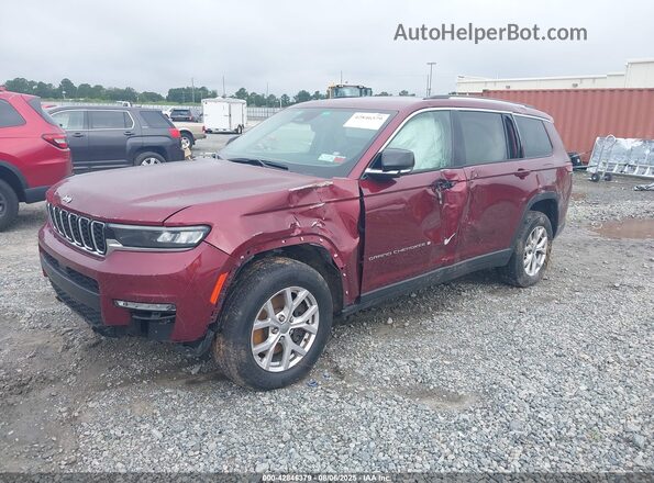 1C4RJKBG9M8123233 2021 JEEP GRAND CHEROKEE Burgundy Przód lewy