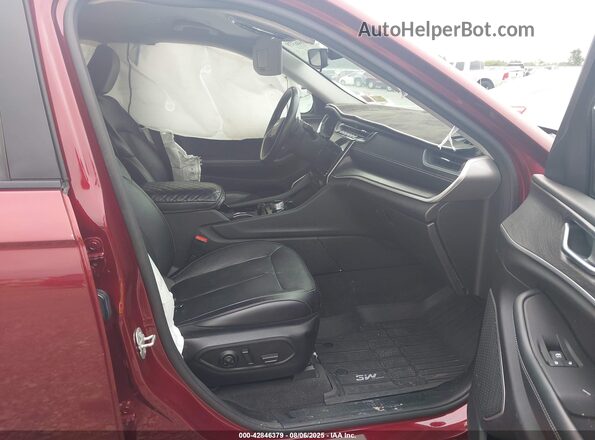 1C4RJKBG9M8123233 2021 JEEP GRAND CHEROKEE Burgundy Widok wnętrza z przodu