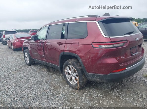 1C4RJKBG9M8123233 2021 JEEP GRAND CHEROKEE Burgundy Tył lewy