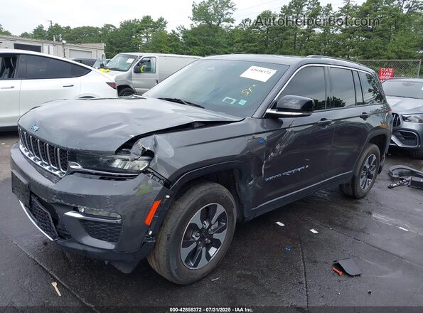 1C4RJYB63P8867926 2023 JEEP GRAND CHEROKEE 4XE Серый Передняя левая четверть